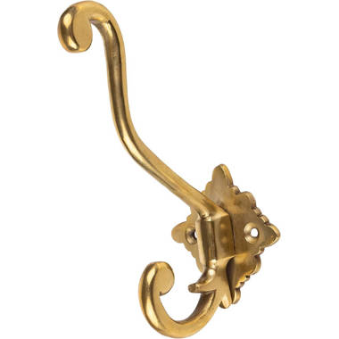 Large brass coat online hooks